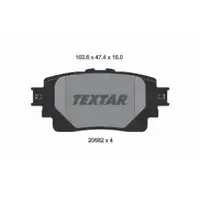 Bremsbelagsatz Scheibenbremse Textar 2058201 für Suzuki für Toyota für Lexus