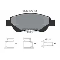 Textar Bremsenset Scheiben 247 mm belüftet Bremsbeläge vorn Aygo B1