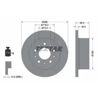 TEXTAR 92116103 Bremsscheiben 2 Stück