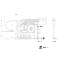 FEBI BILSTEIN 180622 Bremsbelagsatz für VW