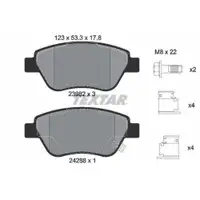 Textar Bremsenset Bremsscheiben 257 mm belüftet Bremsbeläge vorn Corsa D