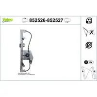 VALEO 852526 Fensterheber Mecha VL FIAT
