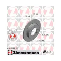 Zimmermann 610.1198.20 Bremsscheiben 2 Stück VOLVO