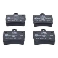 ATE Bremsenset Scheiben 258 mm voll Bremsbeläge hinten Mercedes C-Klasse W202