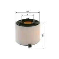 Luftfilter Bosch F 026 400 677 für Audi für VW