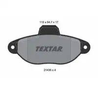 Textar Bremsenset Bremsscheiben 240 mm voll Bremsbeläge vorn Panda II
