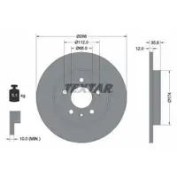 TEXTAR 92137003 Bremsscheiben 2 Stück AUDI