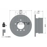 TEXTAR 92137503 Bremsscheiben 2 Stück MERCEDES-BENZ