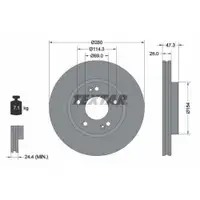 TEXTAR 92133903 Bremsscheiben 2 Stück KIA