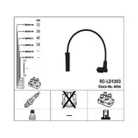 NGK 4054 Zündleitungssatz RC-LD1203 für LADA