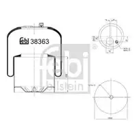 FEBI BILSTEIN 38363 Luftfederbalg für MERCEDES-BENZ