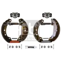 FEBI BILSTEIN 37241 Bremsbackensatz für RENAULT