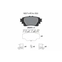 Bremsbelagsatz Scheibenbremse Textar 2624501 für Toyota für Perodua Hinterachse