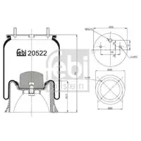 FEBI BILSTEIN 20522 Luftfederbalg