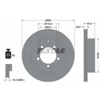 TEXTAR 92134700 Bremsscheiben 2 Stück MITSUBISHI