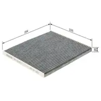 BOSCH 1 987 435 572 Filter, Innenraumluft R5572 für HYUNDAI, KIA