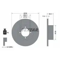 TEXTAR 92005400 Bremsscheiben 2 Stück