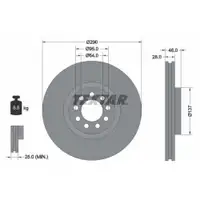TEXTAR 92155700 Bremsscheiben 2 Stück für IVECO