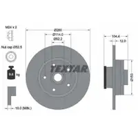 TEXTAR 92268903 Bremsscheiben 2 Stück hinten für OPEL
