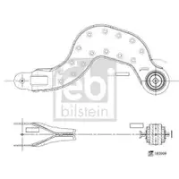 FEBI BILSTEIN 185909 Querlenker für MERCEDES-BENZ