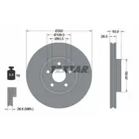 TEXTAR 92283105 Bremsscheiben 2 Stück vorne FORD