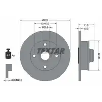 Original TEXTAR 92154203 Bremsscheiben 2 Stück für VW