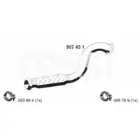 Abgasrohr Ernst 507431 für Peugeot Vorne