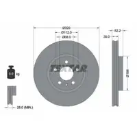TEXTAR 92160003 Bremsscheiben 2 Stück AUDI