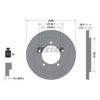 TEXTAR 92136800 Bremsscheiben 2 Stück SUZUKI