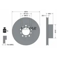 TEXTAR 92020400 Bremsscheiben 2 Stück