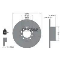 TEXTAR 92009500 Bremsscheiben 2 Stück vorne für MERCEDES-BENZ