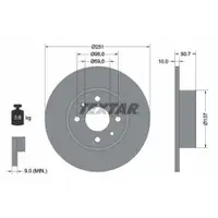 TEXTAR 92034203 Bremsscheiben 2 Stück FIAT