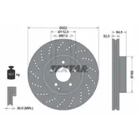 TEXTAR 92163403 Bremsscheiben 2 Stück vorne MERCEDES-BENZ