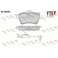 Bremsbelagsatz Scheibenbremse Fte 9010573 für Mercedes Benz für Mercedes Benz
