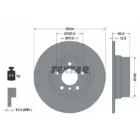 TEXTAR 92107403 Bremsscheiben 2 Stück BMW