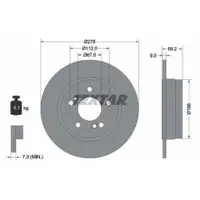 TEXTAR 92058000 Bremsscheiben 2 Stück MERCEDES-BENZ