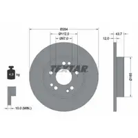 TEXTAR 92031803 Bremsscheiben 2 Stück MERCEDES-BENZ