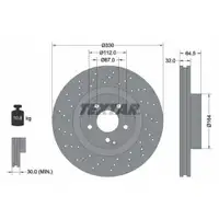TEXTAR 92120203 Bremsscheiben 2 Stück MERCEDES-BENZ