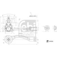 FEBI BILSTEIN 184966 Spurstangenendstück für HYUNDAI