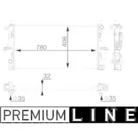 Kühler Motorkühlung Mahle CR 806 000P Behr *** Premium Line *** für Fiat