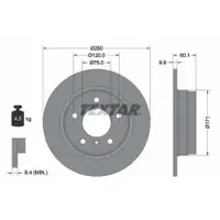 TEXTAR 92055703 Bremsscheiben 2 Stück BMW