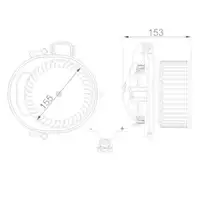 MAHLE AB 257 000S Innenraumgeblaese für BMW