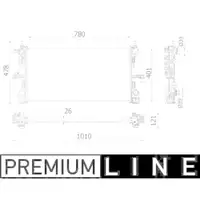 Kühler Motorkühlung Mahle CR 933 000P Behr *** Premium Line *** für Fiat
