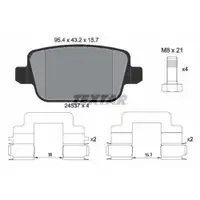 Textar Bremsenset Scheiben Ø302 voll Beläge hint. Ford Focus Galaxy S-Max Mondeo