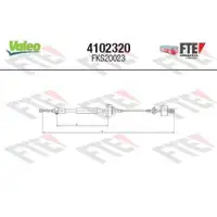 FTE 4102320 CLUTCH CABLE FTE RENAULT LOGAN für DACIA, RENAULT