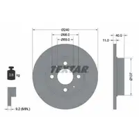 TEXTAR 92061103 Bremsscheiben 2 Stück FIAT