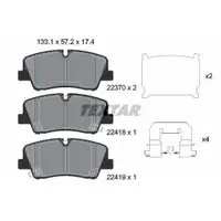 Bremsbelagsatz Scheibenbremse Textar 2241801 Q+ für Hyundai Hinterachse