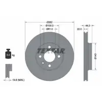 TEXTAR 92064803 Bremsscheiben 2 Stück RENAULT