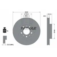 TEXTAR 92066703 Bremsscheiben 2 Stück VOLVO