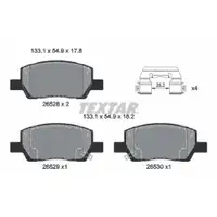Bremsbelagsatz Scheibenbremse Textar 2652801 für Hyundai Vorderachse